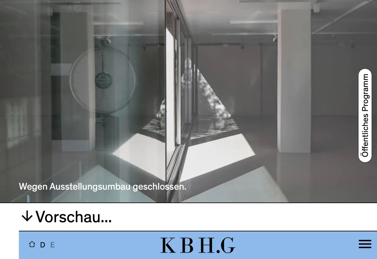 Website von KBHG Stiftung