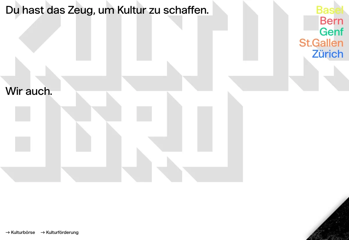 Website von Kulturbüro
