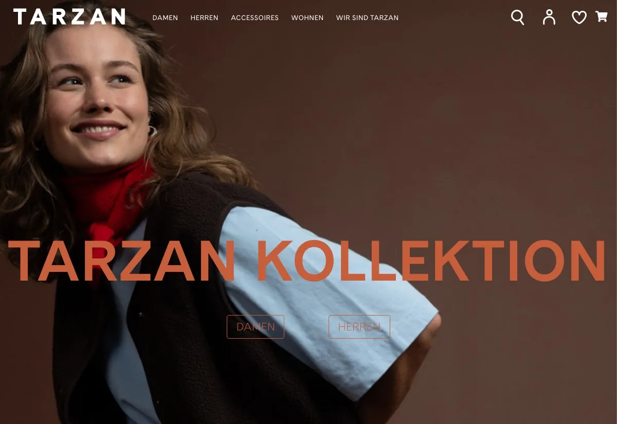Website von Tarzan